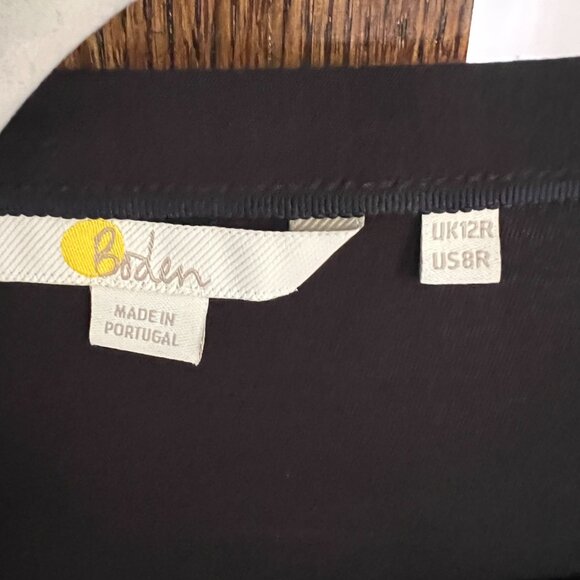 Boden Black Long-Sleeve Wrap Maxi Dress – Size 8 Regular - Picture 2 of 2